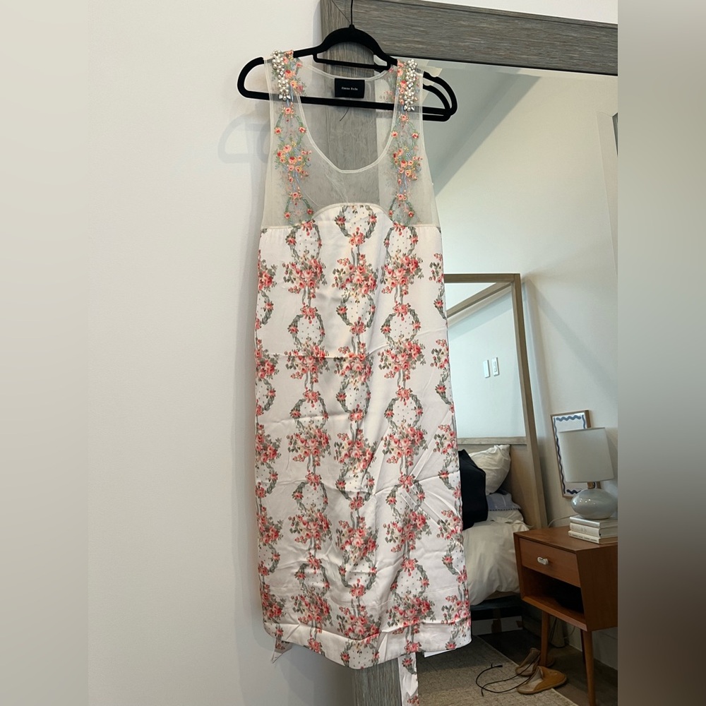 Simone Rocha Sheath Dress Sleeveless Midi Size 8